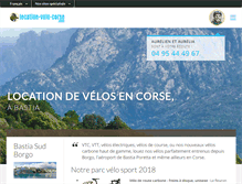 Tablet Screenshot of location-velo-corse.com